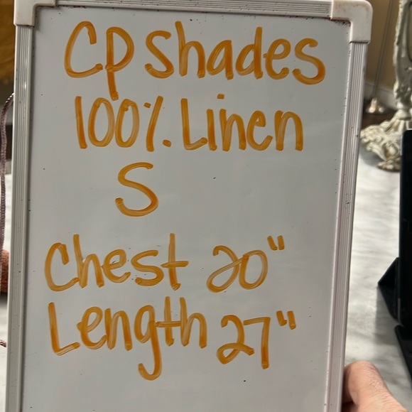 CP Shades Red White Blue Plaid Linen Long Sleeve Button Down Shirt Size Small - Picture 8 of 12